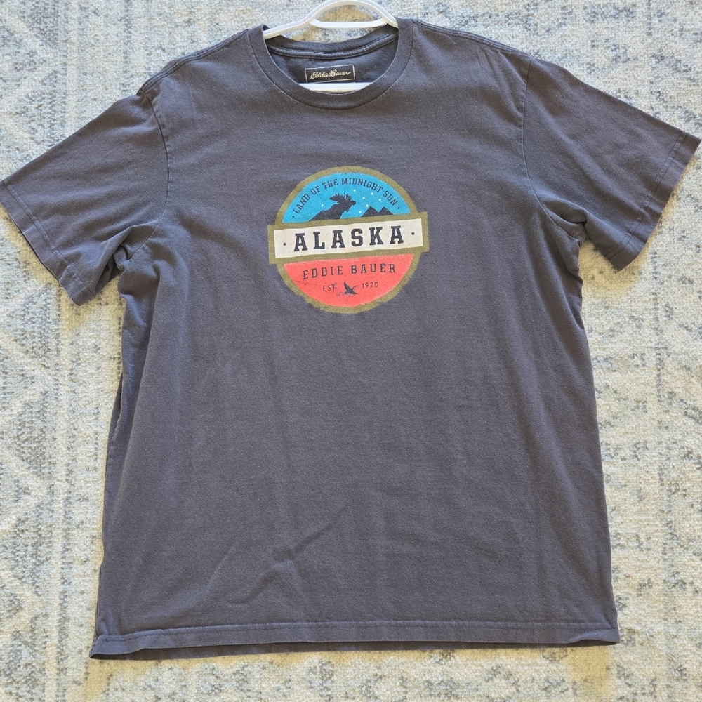 Eddie Bauer Charcoal Alaska Graphic Tee